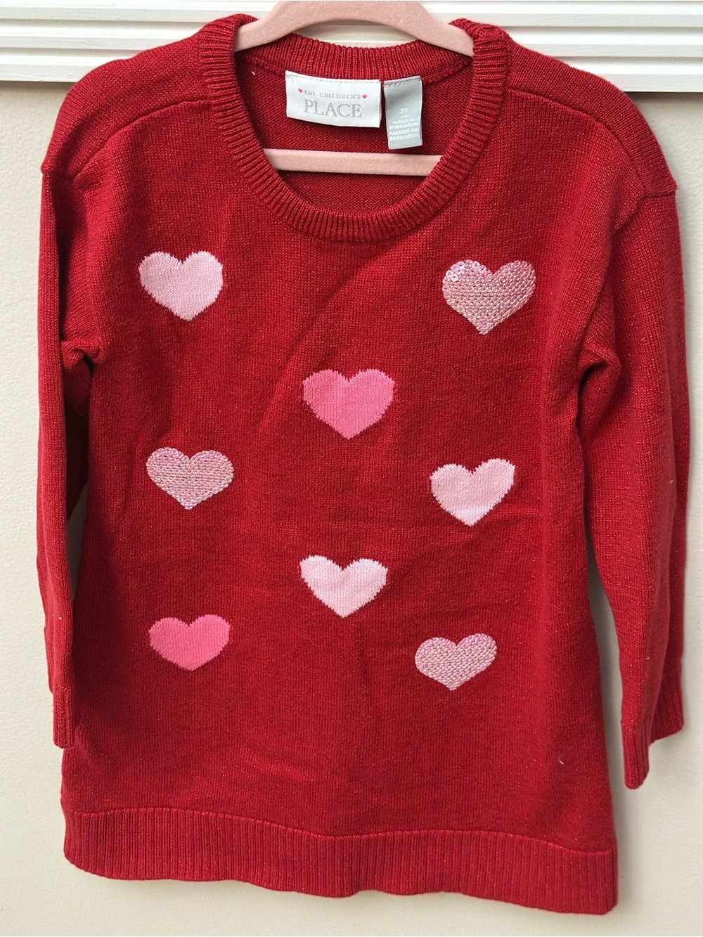 sequin hearts sweater dress Mini Ashley Dress